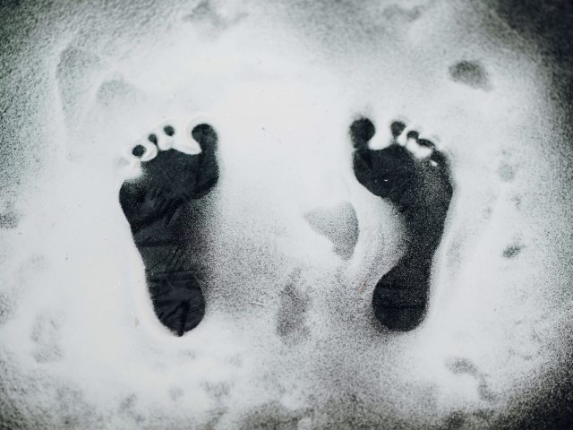 Footprint in the Snow